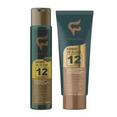 01 Creme para Pentear Banho de Oleos com proteção termica 400ml