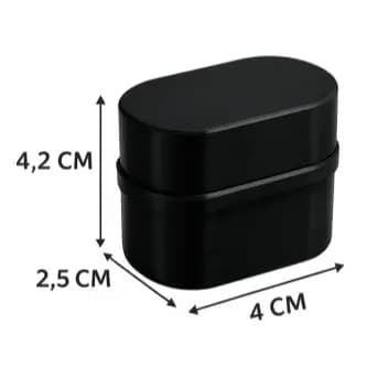 Porta Ampola para 2 Ampolas + 2 Tampas | Organizador para 2 Unidades - 3ml