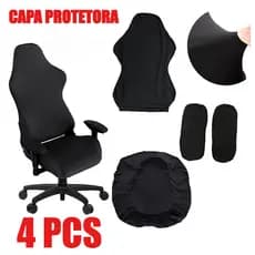 Capa Protetora para Cadeira Gamer De Escritório e De Cadeira De Jogos Extensível Protetor de Assento de Mesa