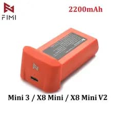 Bateria para FIMI Mini 3  Mini V2, Novos Acessórios, 2200mAh, Hélice, 2024