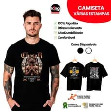 Camiseta Masculina Casual StreetWear Estilosa Várias Estampas 100% Algodão Qualidade Premium Envio Rápido
