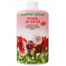 Fertilizante Líquido Concentrado NPK 10-10-10 160ml Sempre Verde