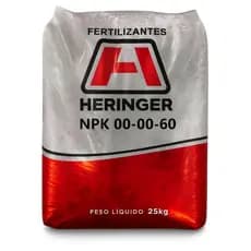 Cloreto De Potássio Granulado KCL NPK 0-0-60 25kg Heringer