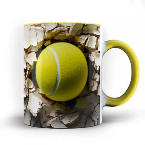 Caneca xicara porcelana Bola Tennis Tênis 25