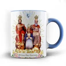 Caneca xicara Fé Católica Divino Pai Eterno com Oração 25