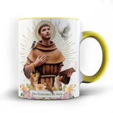 Caneca xicara São Francisco de Assis com Oração 24