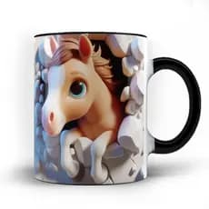 Caneca xicara Baby Horse Cavalinho Cavalo 25