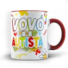 Caneca xicara avó Vovó de Autista Autismo 24