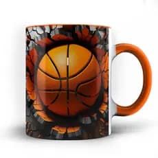 Caneca xicara Bola Basquete Basketball Basket 25
