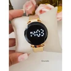Relógio Touch Feminino Rose Dourado Prata