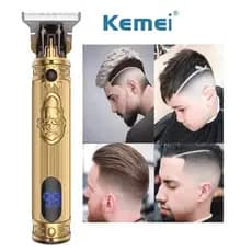 Kemei Km-700h Maquina Profissional Cortar Barba Cabelo Barbeador barba finaliza pelos bigode máquina de cortar disfarce