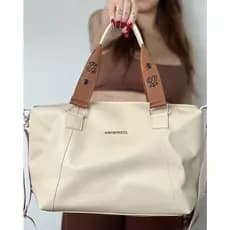 Bolsa Feminina Grande Espaçosa de Ombro Tiracolo Transversal Gorgurão Berlim