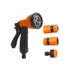 Kit 4 Peças Esguicho para Mangueira 3 Bicos de Jato + Engate Rápido + Adaptador Universal Jato Forte Jardim Piscina
