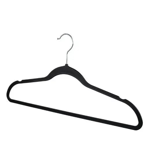 Conjunto de Cabides PET Reciclado 10 Peças Casual Home Preto Sustentável