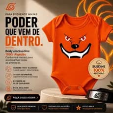 Body Bebê Naruto Kurama Kyubi Geek Baby Animes