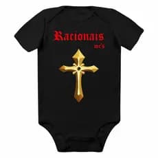 Body Racionais Mcs Roupa de Bebê Racionais Mcs 100% Algodão Suedine (Diferencial)