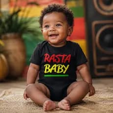 Body Bob Marley - Rasta Baby - Divertido 100% Algodão