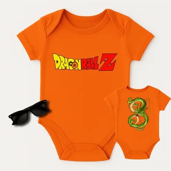 Body Goku Dragon Ball Z Temático Anime Personagem 100% Algodão P ao G Frente e Costa