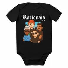 Body Racionais Mcs Rap 100% Algodão Suedine Qualidade AAA+ Diferencial Mano