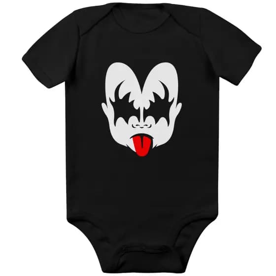 Body Bebê Kiss Rock Baby Bandas