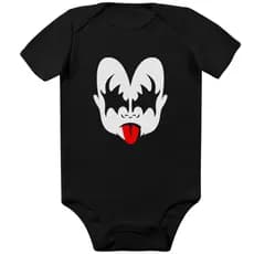 Body Bebê Kiss Rock Baby Bandas