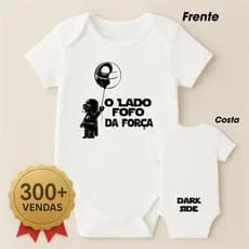 Body bebê Star Wars Darth Vader O Lado Fofo Da Força Geek Baby Filmes