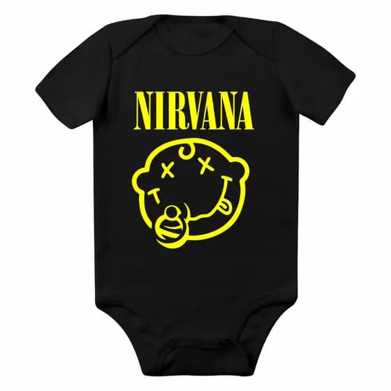 Body Bebê Nirvana Rock Baby Bandas