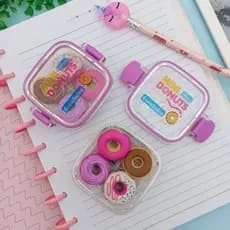 Borracha Mini Donuts Lancheira Tilibra - Marmitinha