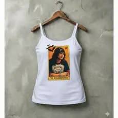 Regata Blusa Alcinha Feminina Stranger Things Personalizada Preto Branco Básica