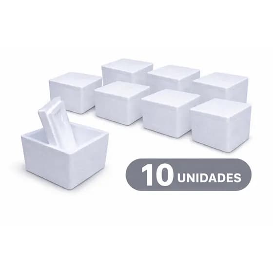 10cx isopor  eps - modelo pp 7,5 x x 9,5 x 11,2 - 250ml