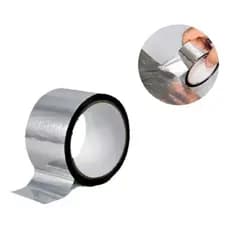 5un fita super adesiva prateada Laminada 48mm X 40m - Metálica Isolante