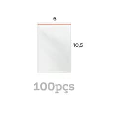 Saco Zip 6x10 C/100un Saquinho Plástico Hermético N2