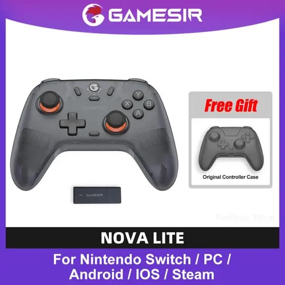 Controle GameSir T4 Nova Lite Sem Fio PC Switch Android iOS c Hall Effect