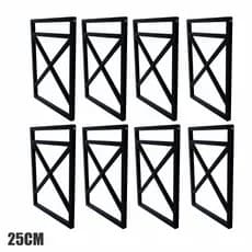 kit 8 Suporte 25 x 37cm - Estilo Industrial - preto original