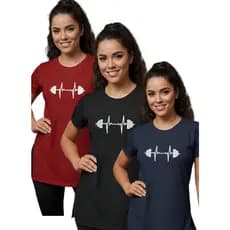 Kit 3 Blusas Femininas Tapa Bumbum Treino Academia