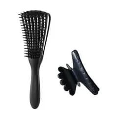 Kit 1 Escova+ 1 Piranha Cabelo Polvo Cabelo Cacheado/ Crespo