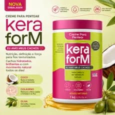 Creme Para Pentear Skafe Keraform Eu Amo Meus Cachos 1Kg