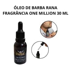 (ENVIO IMEDIATO) ÓLEO PARA BARBA RANA FOR MEN FRAGRÂNCIA ONE MILLION CHEIRO DE RICO/ LUXO