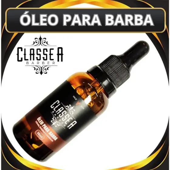 ÓLEO DE BARBA CLASSE A 30 ML HIDRATAÇÃO, NUTRIÇÃO E FORTALECEDOR DE BARBA (ENVIO IMEDIATO)