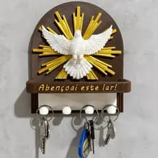Porta-Chaves Espírito Santo – “Abençoai este lar!”