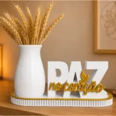 Kit Enfeite Decorativo Paz no Coração com 4 peças