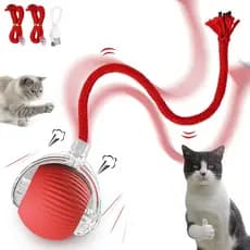 Bola Inteligente Interativo Automatico Recarregável para Gatos e Cachorros Brinquedo