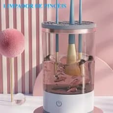 Limpador Elétrico de Pincel de Maquiagem Automático USB – Lava, Seca, Organizador e Armazena