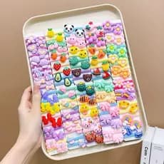 50 Peças/ elásticos fofos para crianças/ acessórios infantis/ moda2024/ cabelo maluco