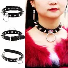 Gargantilha Punk Espinho Gótica Moderna E-girl Para Arrasar!!