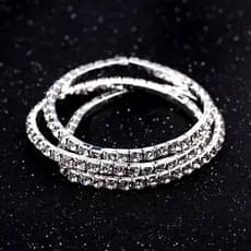 Pulseira Delicada Brilhante Luxo Ajustável !!