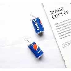 Brinco Pepsi Latinha Vintage Casual luxo delicado