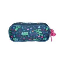 Estojo Escolar Duplo Azul Feminino Gatos Cliostyle