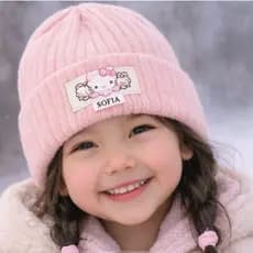 TOUCA DE FRIO FORRADA INFANTIL 2 - 8 ANOS MENINAS