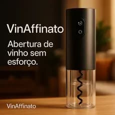 Abridor de Vinho Elétrico Aço Inoxidável Facilidade Luxo
